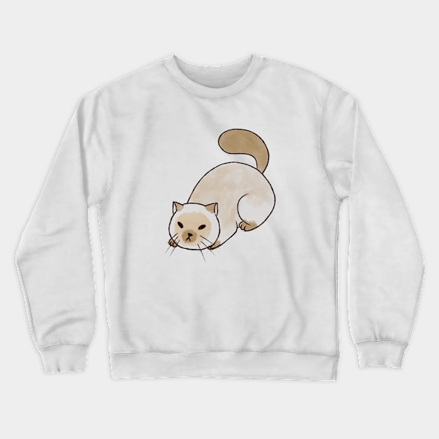 Chonky cat Crewneck Sweatshirt by Petitto